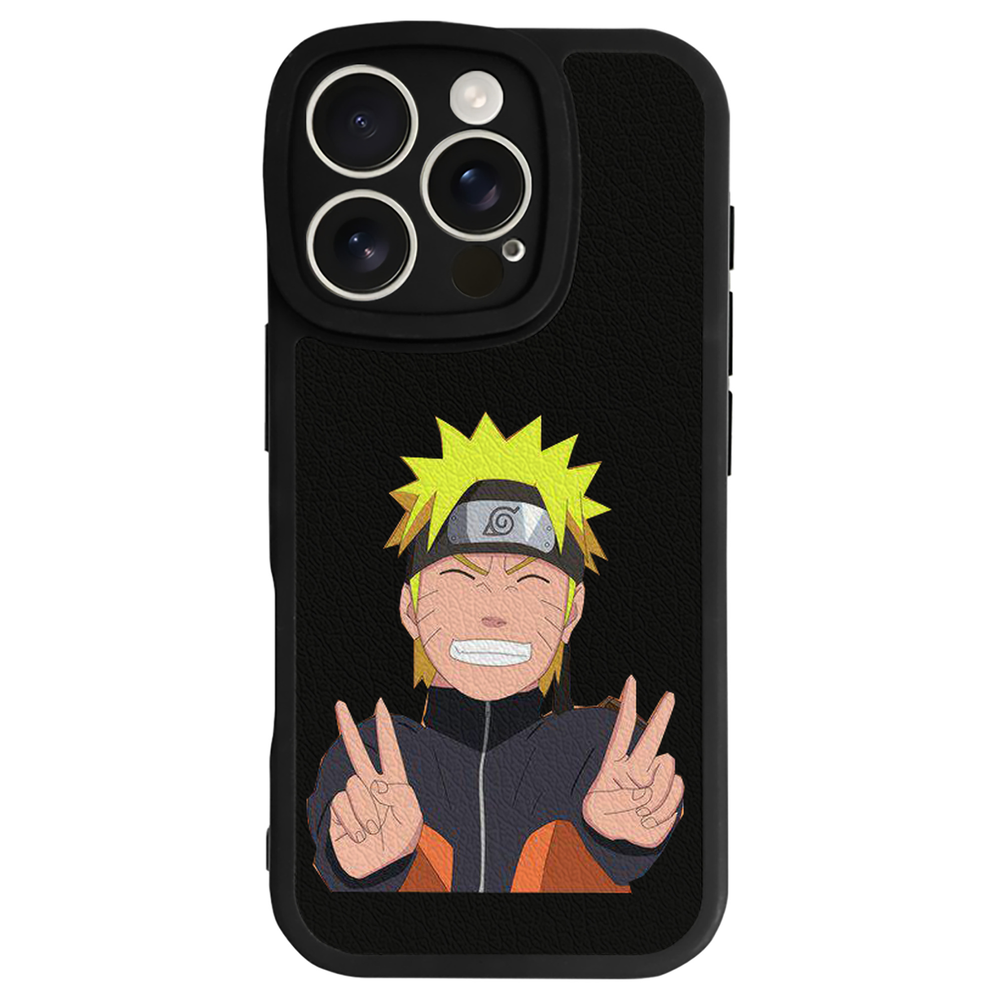 （画像用） NARUTO -ナルト- うずまき ナルト Uzumaki Naruto 【iPhone 16シリーズ対応】シリコンスマホケース（レザー調） 材質：シリコン